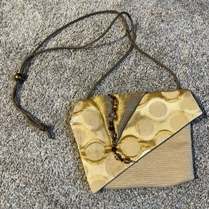 Beautiful fabric evening purse, never used